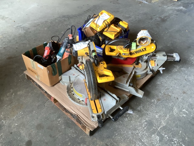 (24) Battery Chargers, (1) Power Drill, (5) Power Grinders & (1) Power Saw