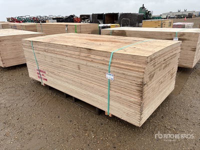 Quantity of (60) 1/2" 4x8 CSP/DFP No Stamp Plywood تركيبات الإضاءة (Unused)