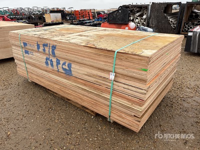 Quantity of (50) 5/8" 4x8 CSP/DFP No Stamp Plywood تركيبات الإضاءة (Unused)
