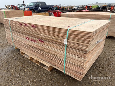 Quantity of (50) 5/8" 4x8 CSP/DFP No Stamp Plywood تركيبات الإضاءة (Unused)