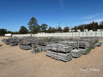 Quantity of (96) Metal Racks of Various Sizes & Parts of Scaffolding