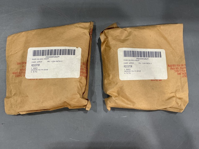 (2) MTE 124-0276-1 Resistors (2) MTE 124-0276-1 Resistors