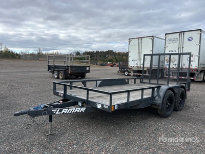 2023 Lamar UC771423 14 ft T/A Equipment Trailer
