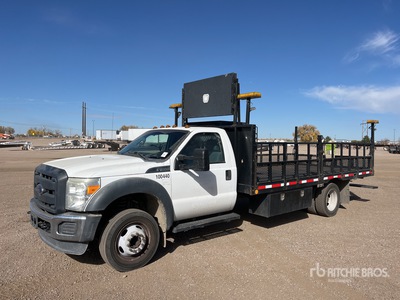 2014 Ford F-550 XL 4x2 Flatbed Traffic Control Truck