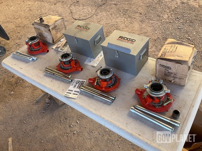 (4) Ridgid Ratchet Threaders