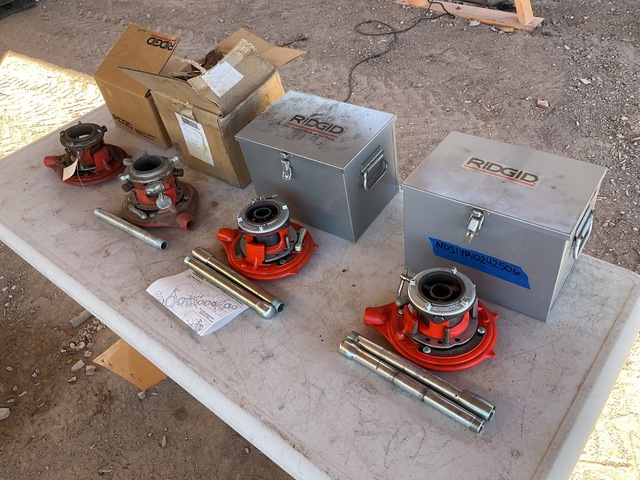 (4) Ridgid Ratchet Threaders