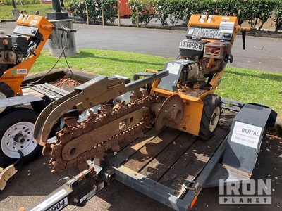 Barreto E924HM-4MS 24" Walk Behind Trencher w/2020 Barreto Trailer