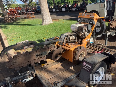 Barreto E924HM-4MS 24" Walk Behind Compact Trencher w/ Trailer