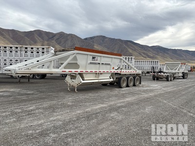 Lot of (2) 2023 Trail King TKBD22-362 Belly Dump Trailers with Trail King Dolly