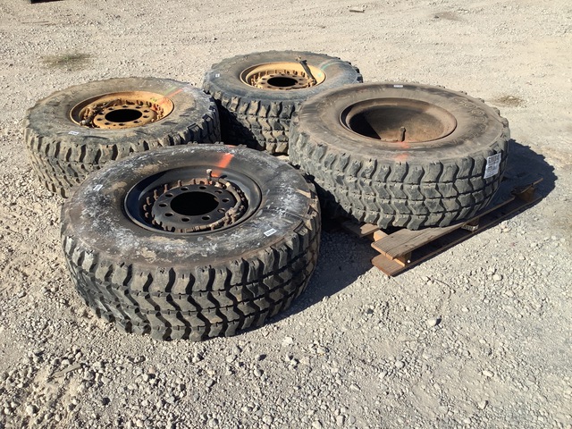 (4) Goodyear 395/85R20 Tires w/Wheels
