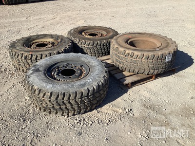 (4) Goodyear 395/85R20 Tires w/Wheels