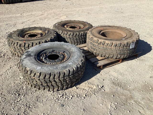 (4) Goodyear 395/85R20 Tires w/Wheels