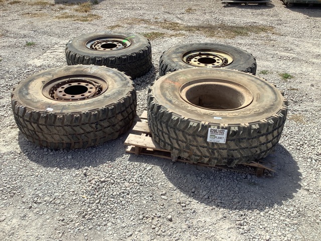 (4) Goodyear 395/85R20 Tires w/Wheels