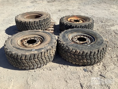 (4) Goodyear 395/85R20 Tires w/Wheels