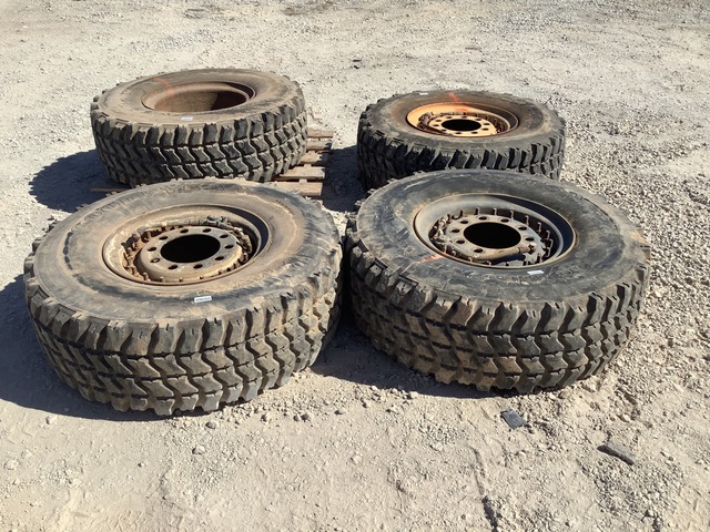 (4) Goodyear 395/85R20 Tires w/Wheels
