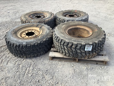 (4) Goodyear 395/85R20 Tires w/Wheels