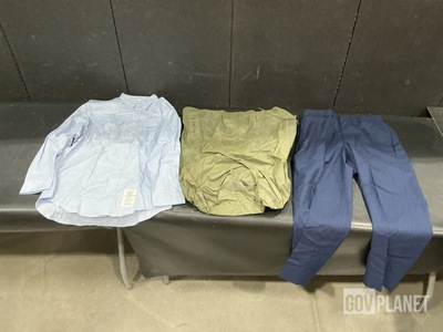 (64) Pairs of Men's Trousers, (18) Clothing Bags & Assorted Items