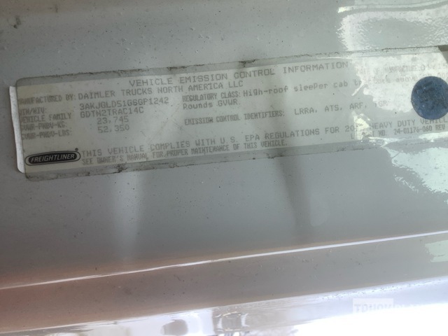 CAMIóN CAMAROTE 2016 FREIGHTLINER