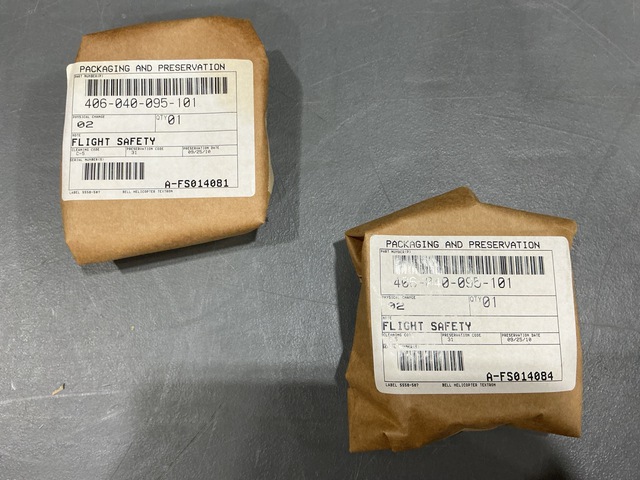 (2) Bell Helicopter Textron 406-040-095-101 Pinnon Gears (2) Bell Helicopter Textron 406-040-095-101 Pinnon Gears