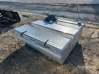 Quantity of (2) Aluminum Diamond Plate Truck Bed Tool Box
