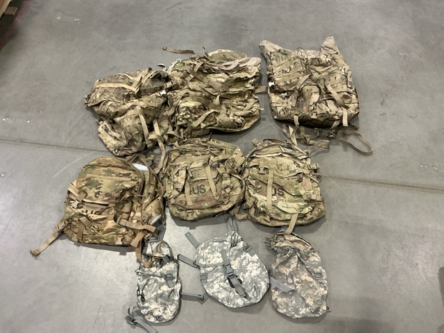 (9) Field Packs, (71) Sustainment Pouches & (8) Large Field Rucksacks