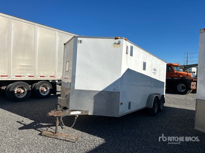 2018 Covered Wagon CW7X16TA2 16 ft T/A Rimorchio chiuso
