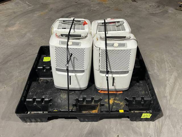 (4) Frigidaire Dehumidifiers (4) Frigidaire Dehumidifiers
