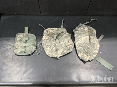 (120) Sustainment Pouches, (80) Packs, (26) Pouch Assemblies & Assorted Items