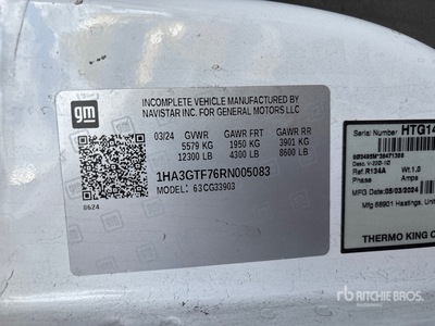 2024 Chevrolet G3500 Refrigerated Truck