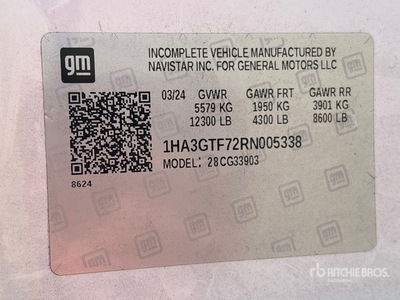 2024 GMC G3500 4x2 Refrigerated Truck