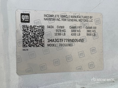 2024 GMC G3500 4x2 Refrigerated Truck