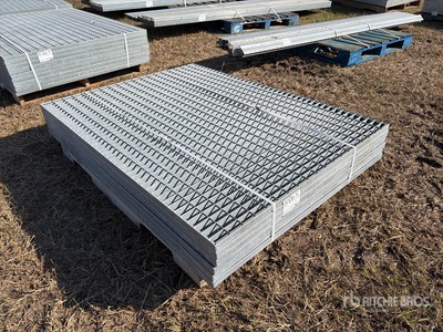 Quantity of (6) Hot Dip Galvanized Grate 48X42X1 ½