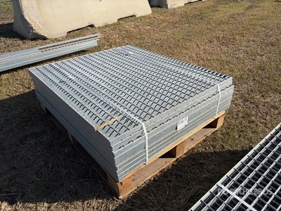 Quantity of (9) Hot Dip Galvanized Grate 56 in X 42 in X 1.5 in