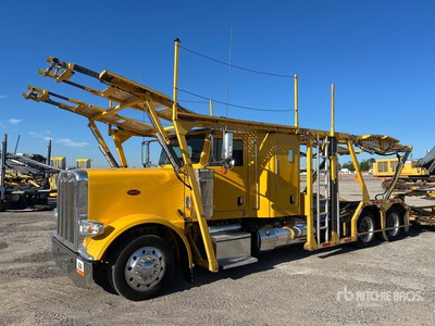 2016 Peterbilt 389 6x4 Sleeper Car Carrier Truck