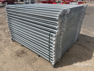 Quantity of (30) BYT 2.1 m x 1.8 m Galvanised Livestock Panel (Unused)