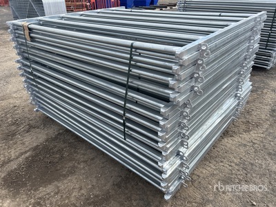 Quantity of (27) BYT 2.1 m x 1.8 m Galvanized Livestock Panel (Unused)