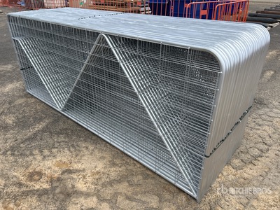 Quantity of (27) BYT 3 m x 1.17 m Galvanized Mesh Puerta de ganado (Unused)