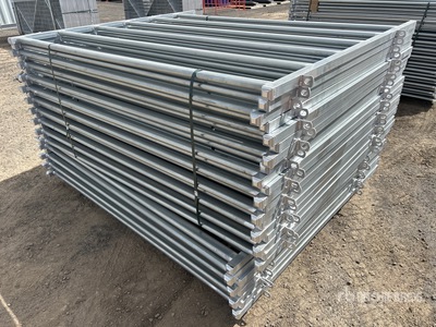 Quantity of (27) BYT 2.1 m x 1.8 m Galvanized Livestock Panel (Unused)