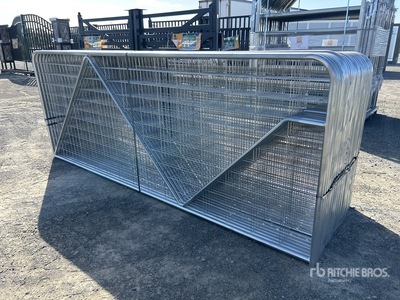 Quantity of (27) BYT 3 m x 1.17 m Galvanized Mesh Puerta de ganado (Unused)