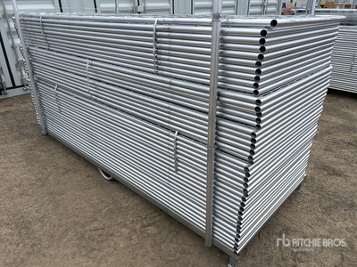 Quantity of (40) BYT 3 m x 1.17 m Galvanized Mesh Puerta de ganado (Unused)