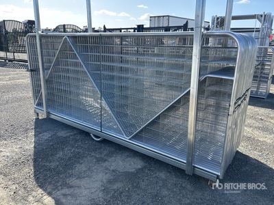 Quantity of (27) BYT 3 m x 1.17 m Galvanized Mesh Puerta de ganado (Unused)