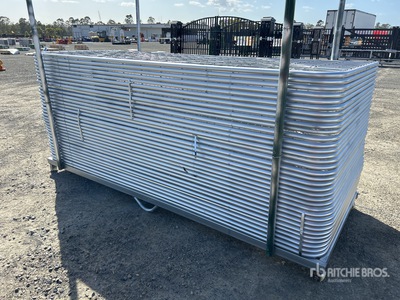 Quantity of (34) BYT 3 m x 1.17 m Galvanized Mesh Puerta de ganado (Unused)