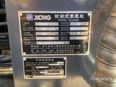 2019 XCMG LW500HV Wheel Loader