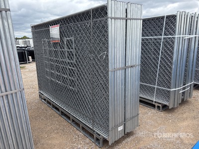 Quantity of (20) 2025 SUNTOP S0610 10 ft x 6 ft Chain Link Temporary Site Fence (Unused)