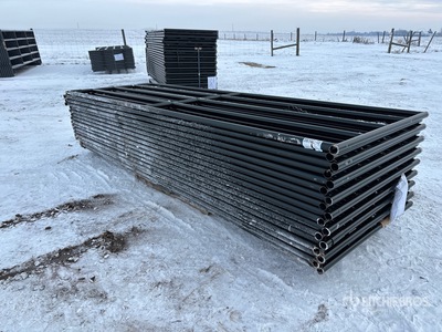 Quantity of (17) 2025 BYT RG12 12 ft Steel Livestock Gate (Unused)