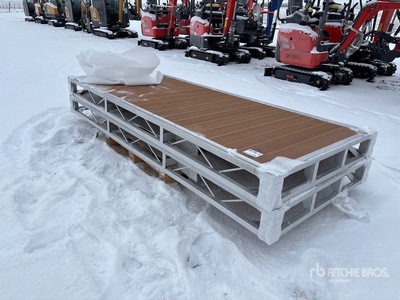Quantity of (2) 2024 BYT BDF410 4 ft x 10 ft Aluminum Boat Dock Section Kit (Unused)