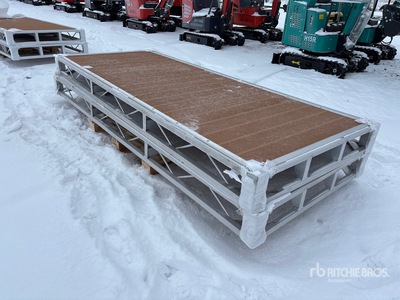 Quantity of (2) 2024 BYT BDF410 4 ft x 10 ft Aluminum Boat Dock Section Kit (Unused)