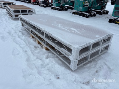 Quantity of (2) 2024 BYT BDF410 4 ft x 10 ft Aluminum Boat Dock Section Kit (Unused)