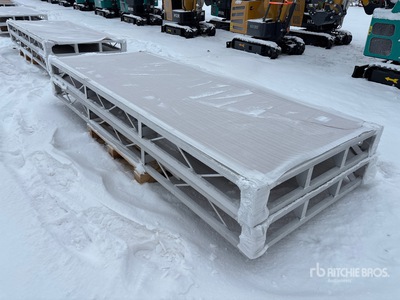 Quantity of (2) 2024 BYT BDF410 4 ft x 10 ft Aluminum Boat Dock Section Kit (Unused)