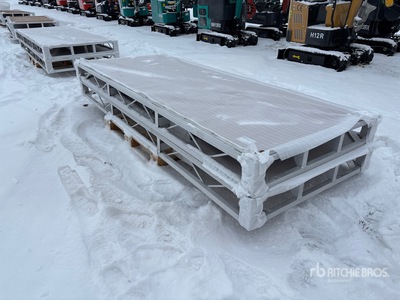 Quantity of (2) 2024 BYT BDF410 4 ft x 10 ft Aluminum Boat Dock Section Kit (Unused)